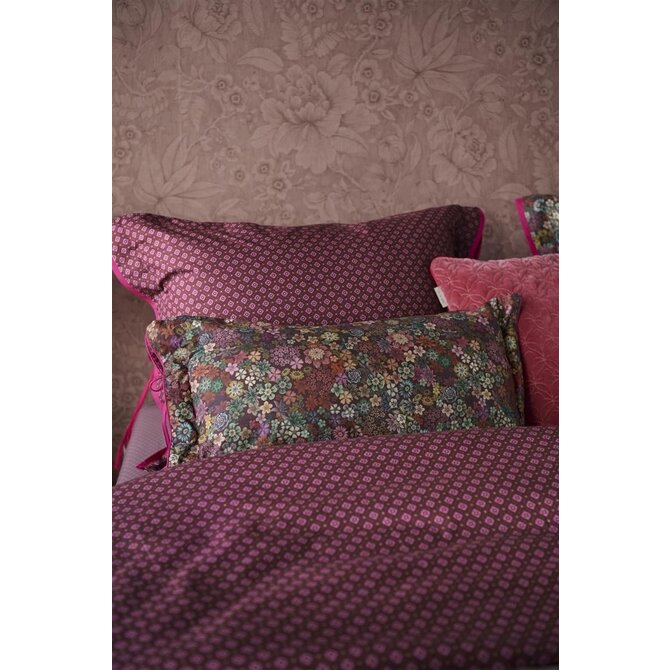 Pip Studio Tutti i Fiori Sierkussen  Donkerrood 35x60 cm
