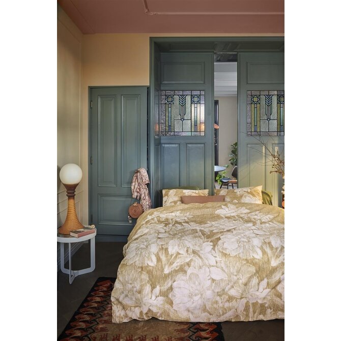 At Home by Beddinghouse Pencil Rain Dekbedovertrek Ochre 200 x 200/220 cm At Home by Beddinghouse Pencil Rain Dekbedovertrek Ochre 200 x 200/220 cm