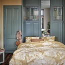 At Home At Home by Beddinghouse Pencil Rain Dekbedovertrek Ochre 200 x 200/220 cm