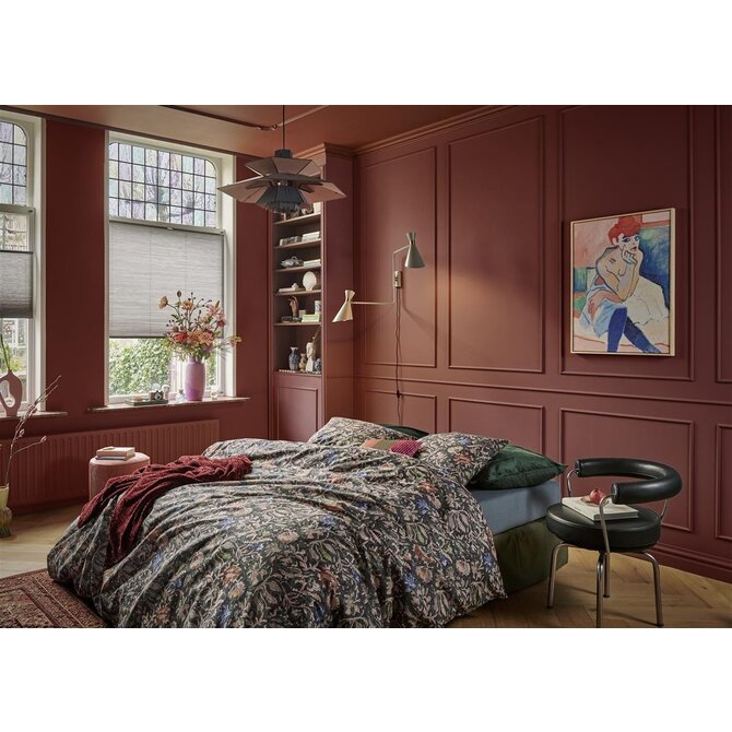 At Home by Beddinghouse Batik Dekbedovertrek Dark Blue 200 x 200/220 cm