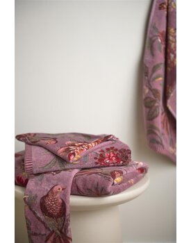 Pip Studio Secret Garden Douchelaken  Mauve 70x140 cm