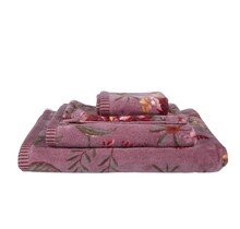 Pip Studio Secret Garden Handdoek  Mauve 55x100 cm
