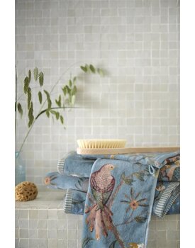 Pip Studio Secret Garden Handdoek  Blauw 55x100 cm