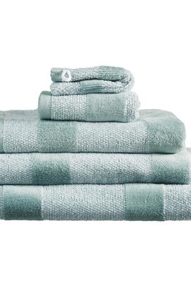 Beddinghouse Sheer Stripe Washandje  Groen 16x22 cm
