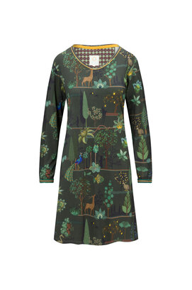 Dana Long Sleeve Nightdress Alberi Dark Green M