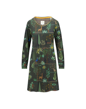 Dana Long Sleeve Nightdress Alberi Dark Green M