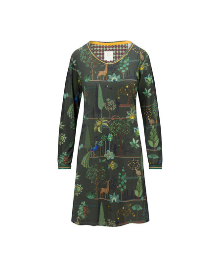 Dana Long Sleeve Nightdress Alberi Dark Green M