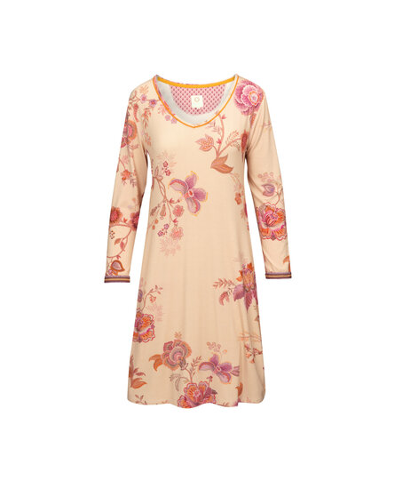 Danai Long Sleeve Nightdress Cece Fiore White Pink L