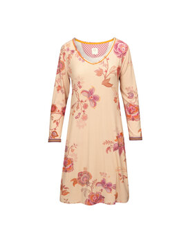 Danai Long Sleeve Nightdress Cece Fiore White Pink S