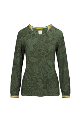 Trice Long Sleeve Top Casa dei Fiori Green S