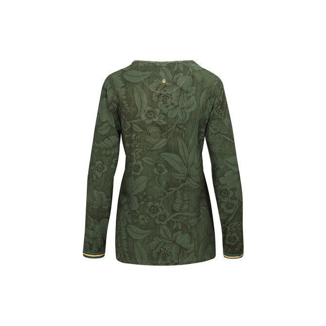 Trice Long Sleeve Top Casa dei Fiori Green S