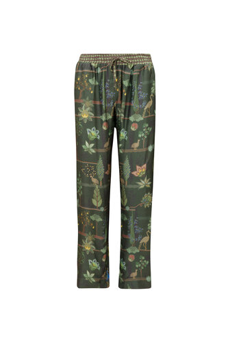 Pip Studio Belin Long Trousers Alberi Dark Green M