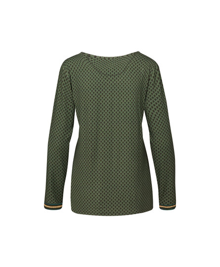 Trice Long Sleeve Top Suki Forest Green S