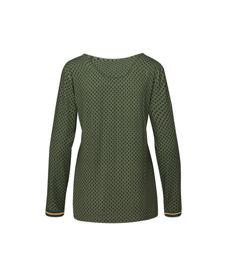 Trice Long Sleeve Top Suki Forest Green L