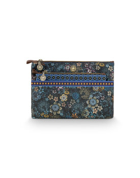 Cosmetic Bag Combi Tutti i Fiori Blue 26x18x7.5cm/22x13x1cm