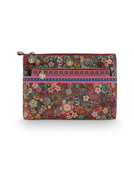 Cosmetic Bag Combi Tutti i Fiori Pink 26x18x7.5cm/22x13x1cm