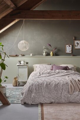 Ariande at Home Wool Dekbedovertrek Offwhite 140 x 200/220 cm