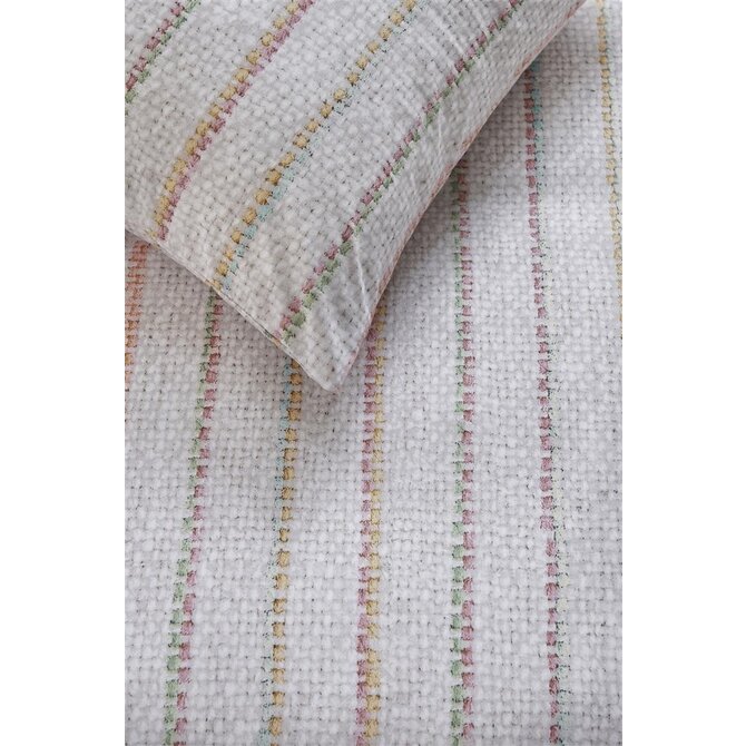 Ariande at Home Soft Lines Dekbedovertrek Offwhite 140 x 200/220 cm