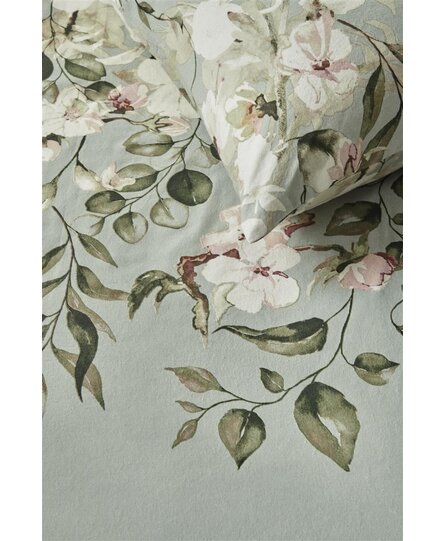 Ariande at Home Autumn Blossom Dekbedovertrek Light Green 200 x 200/220 cm