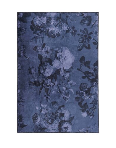 ESSENZA Flora Vloerkleed Nightblue - 60x90 cm