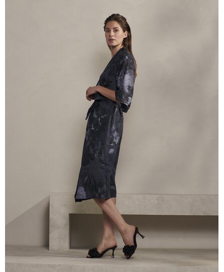 Essenza Sarai Flora Kimono nightblue XS