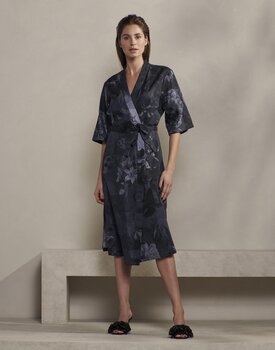 Essenza Sarai Flora Kimono nightblue S