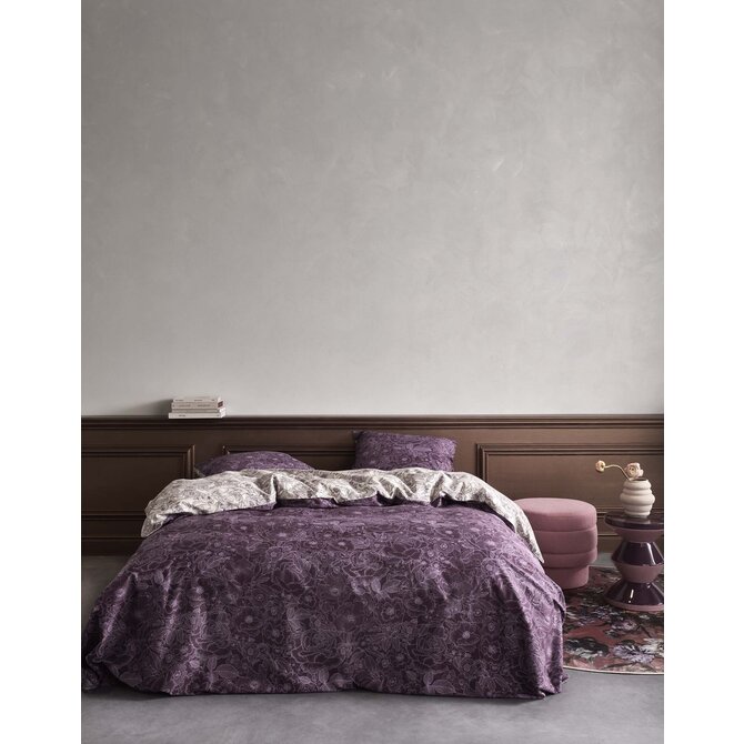 Essenza Camille  dekbedovertrek Plum wine 2p set 240x220
