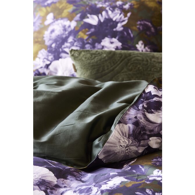 Essenza Leila  dekbedovertrek Forest green 2p set 200x220