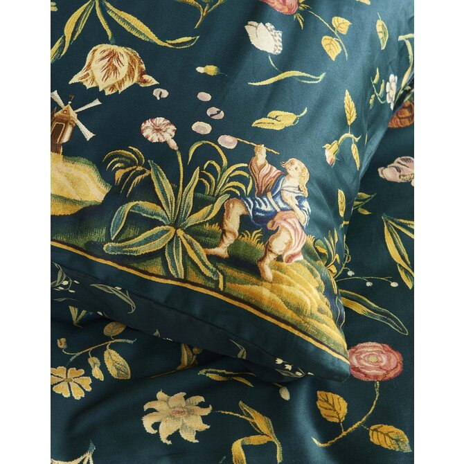 Essenza Odilia  dekbedovertrek Deep sea blue 2p set 260x220