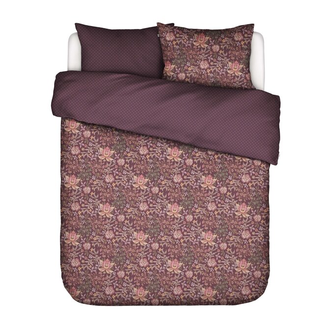 Essenza Ophelia  dekbedovertrek Plum wine 1p set 140x220