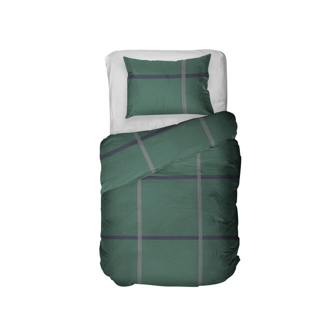 Kayori Kagura Dekbedovertrek Flanel  140x200/220 Donkergroen Kayori Kagura Dekbedovertrek Flanel  140x200/220 Donkergroen