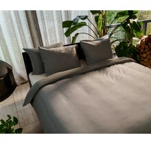 Kayori Rui Dekbedovertrek Peached Twill  200x200/220 Grijs