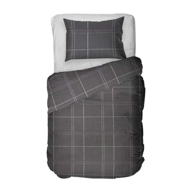 Kayori Mondo Dekbedovertrek Tencel  240x200/220 Antracite Kayori Mondo Dekbedovertrek Tencel  240x200/220 Antracite