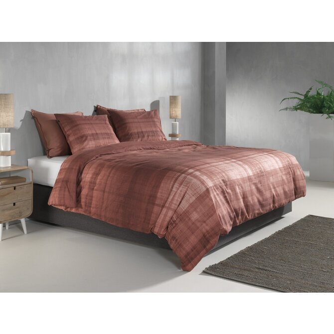 Zo! Home Marley Dekbedovertrek 200x200/220 Rio Red