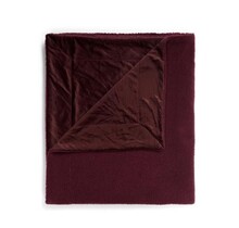 Essenza Teddy plaid Plum wine 150x200
