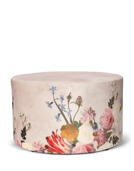 Essenza for Maurtitshuis  Flower Statement Pouf Round Stone