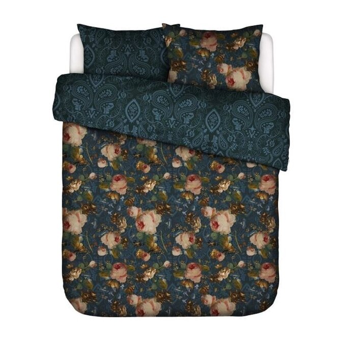Essenza for Maurtitshuis  Gallery of Roses Dekbedovertrek 2p set 260x220 Nightblue