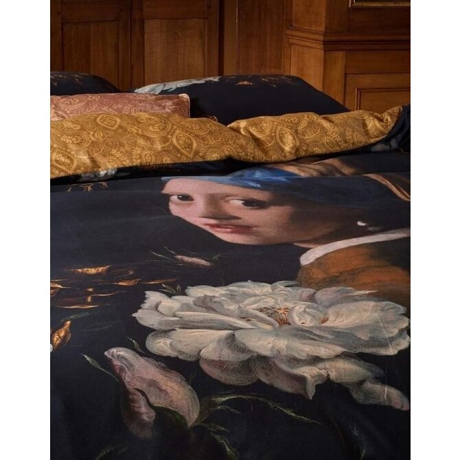 Essenza for Maurtitshuis  Floral Girl Dekbedovertrek 1p set 140x220 Black