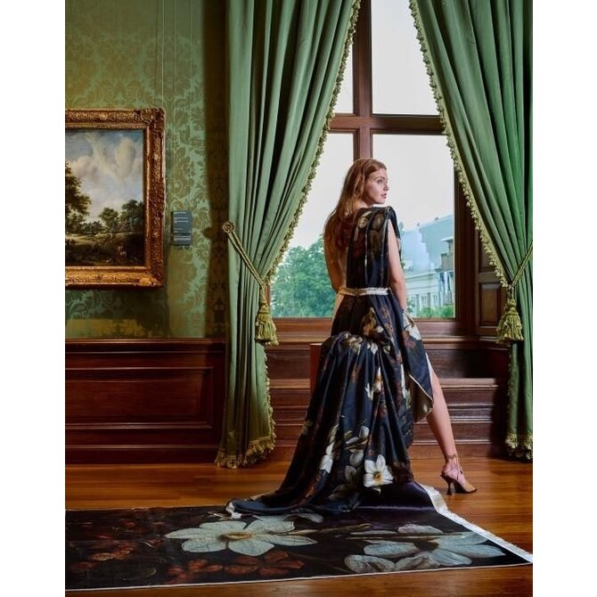 Essenza for Maurtitshuis  Daffodil Reunited Carpet 120x180 Black Essenza for Maurtitshuis  Daffodil Reunited Carpet 120x180 Black