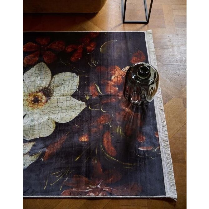 Essenza for Maurtitshuis  Daffodil Reunited Carpet 120x180 Black Essenza for Maurtitshuis  Daffodil Reunited Carpet 120x180 Black