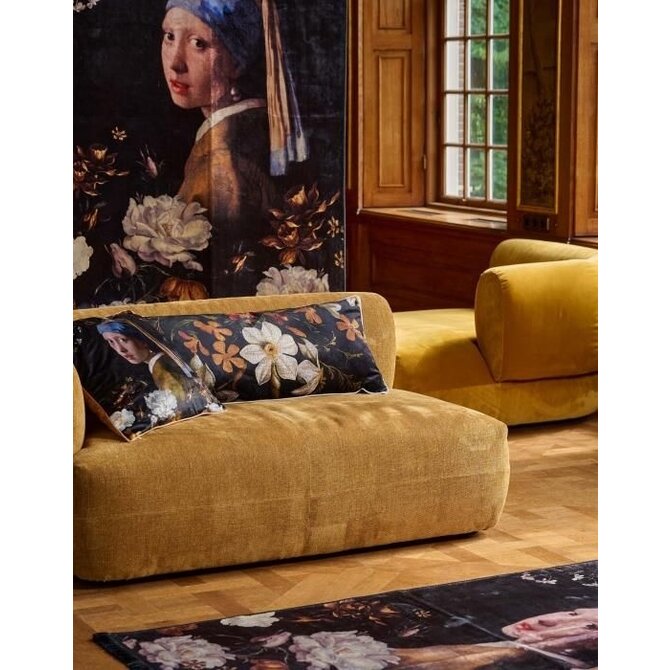 Essenza for Maurtitshuis  Daffodil Reunited Cushion 50x50 Black Essenza for Maurtitshuis  Daffodil Reunited Cushion 50x50 Black