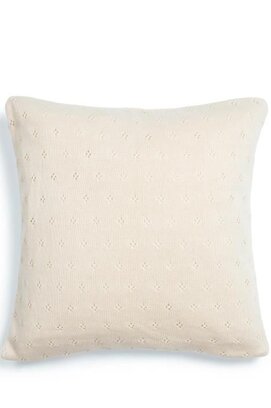 Essenza knitted Ajour cushion Antique white 50x50