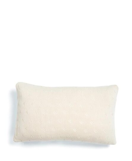 Essenza knitted Ajour cushion Antique white 30x50