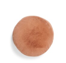 Essenza Mads Furry cushion Bright terra 45 cm round