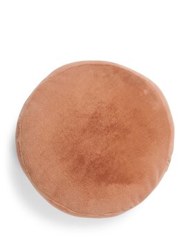 Essenza Mads Furry cushion Bright terra 45 cm round