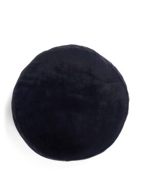 Essenza Mads Furry cushion Nightblue 45 cm round