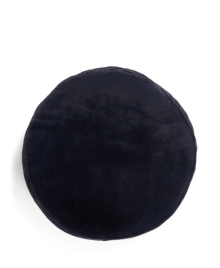 Essenza Mads Furry cushion Nightblue 45 cm round