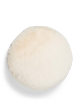 Essenza Mads Furry cushion Vanilla 45 cm round