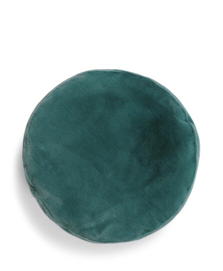 Essenza Mads Furry cushion Reef green 45 cm round