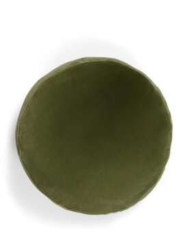 Essenza Mads Furry cushion Moss 45 cm round